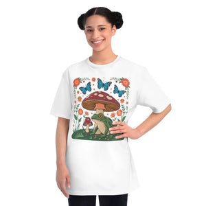 Organic Mushroom Tee - Frog Cottage Core Design - Dipaliz - T-shirts