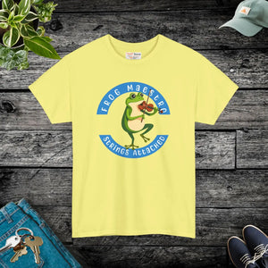 Whimsical Frog Violin Tee - Heavy Cotton Casual - Dipaliz - T-shirts