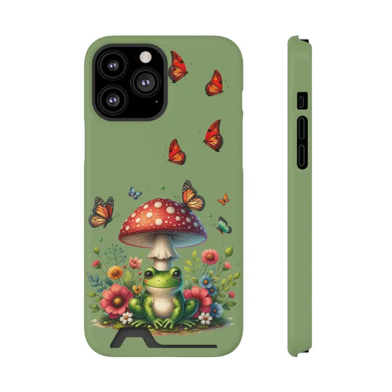 Frog-tastic Matte Critter Cardholder: Stylish & Whimsical Protection - Iphone 13 Pro Max / Glossy / Without Gift