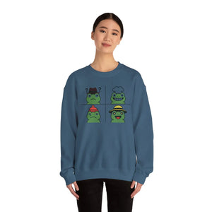 Premium Cute Frog Sweatshirt - Unisex Crewneck Comfort - Dipaliz - Sweatshirts