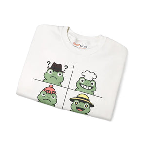 Premium Cute Frog Sweatshirt - Unisex Crewneck Comfort - Dipaliz - Sweatshirts