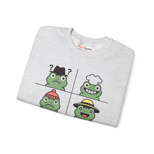 Premium Cute Frog Sweatshirt - Unisex Crewneck Comfort - Dipaliz - Sweatshirts