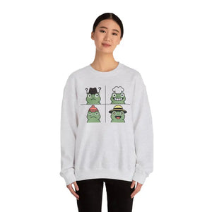 Cute Frog Sweatshirt - Premium Unisex Crewneck - Dipaliz - Sweatshirts