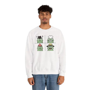 Cute Frog Sweatshirt - Premium Unisex Crewneck - Dipaliz - Sweatshirts