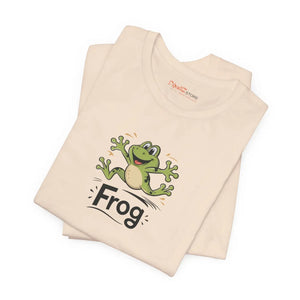 Soft Unisex Jersey Short Sleeve Frog Tee - Dipaliz - T-shirts