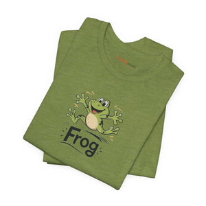 Soft Unisex Jersey Short Sleeve Frog Tee - Dipaliz - T-shirts