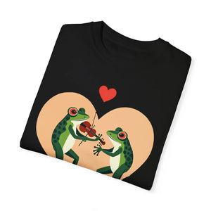 Groovy Frog Violin Tee - Soft Cotton Music Shirt - Dipaliz - T-shirts