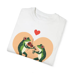Groovy Frog Violin Tee - Soft Cotton Music Shirt - Dipaliz - T-shirts