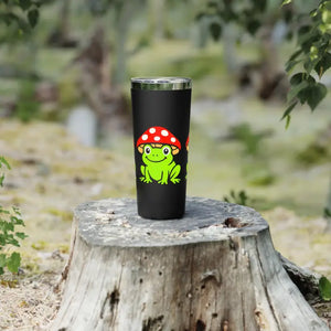 Insulated Tumbler Mushroom Hat Design for Coffee Lovers - Dipaliz - 22oz / Black - Tumblers