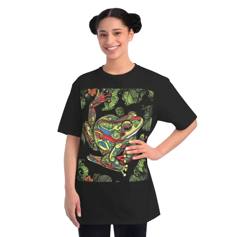 Frogtastic Comfort: Organic Unisex Classic T-shirts - T-shirt