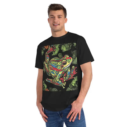 Frogtastic Comfort: Organic Unisex Classic T-shirts - Black / s T-shirt