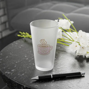 Frosted Pint Glass 16oz Matte Finish - Modern Barware - Dipaliz - Beer Glasses