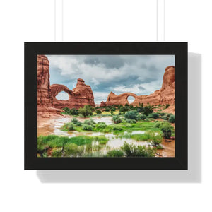 Arches National Park Poplar Wood Frame Print by Dipaliz - 16″ x 12″ / Black - Prints