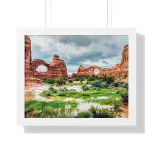 Arches National Park Poplar Wood Frame Print by Dipaliz - 20’’ x 16’’ / White - Prints