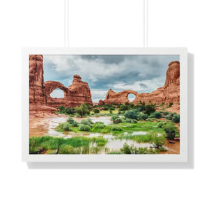 Arches National Park Poplar Wood Frame Print by Dipaliz - 30’’ x 20’’ / White - Prints