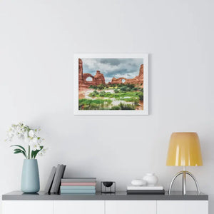 Arches National Park Poplar Wood Frame Print by Dipaliz - Prints