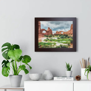 Arches National Park Poplar Wood Frame Print by Dipaliz - Prints