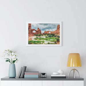 Arches National Park Poplar Wood Frame Print by Dipaliz - Prints