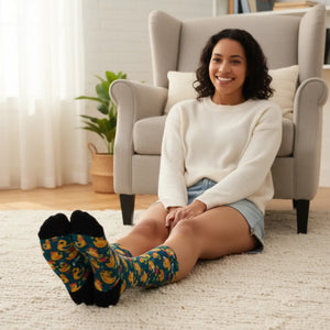 DipaliZ rubber duck pattern unisex sublimation crew socks
