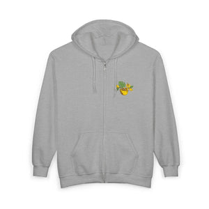 Cozy Full-zip Hoodie - Hand-embroidered Sloth - Dipaliz - Hoodies - s