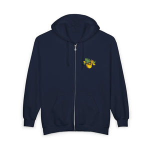 Cozy Full-zip Hoodie - Hand-embroidered Sloth - Dipaliz - Hoodies - s