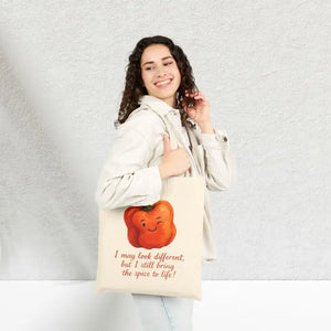 Bell Pepper Tote - Playful Eco Friendly Bag - Dipaliz - Natural / 15’’ x 16’’ - Shopping Totes