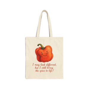 Bell Pepper Tote - Playful Eco Friendly Bag - Dipaliz - Natural / 15’’ x 16’’ - Shopping Totes