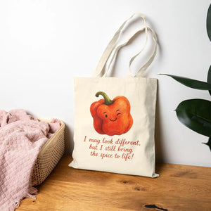 Playful Bell Pepper Tote - Eco Friendly Cotton Bag - Dipaliz - Shopping Totes