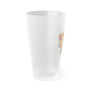 Frosted Pint Glass - Fun Pineapple Pizza Design - Dipaliz - 16oz / Beer Glasses