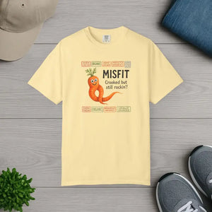 Garment-dyed T-shirt - Misfit Carrot Design Vintage Feel - Dipaliz - Banana / s - T-shirts