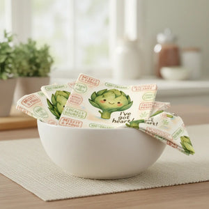 Organic Artichoke Napkins – Set of 4 Home Decor - Dipaliz - Cloth