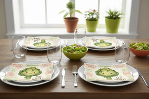 Organic Artichoke Napkins – Set of 4 Home Decor - Dipaliz - Cloth
