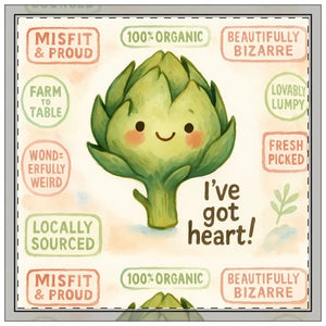 Organic Artichoke Napkins - Fun Quirky Home Decor - Dipaliz - 18’’ × / 4-piece Set - Cloth