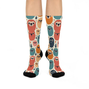 Cute Animal Cushioned Crew Socks - Soft Comfort - Dipaliz