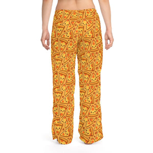 Soft Women’s Pajama Pants - Fun Pizza Print Jersey - Dipaliz - Pajamas
