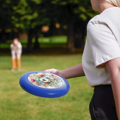 Unleash Fun with Wham-o Floral Frisbee: the Ultimate Outdoor Game! - Blue / 10.9’’ Accessories