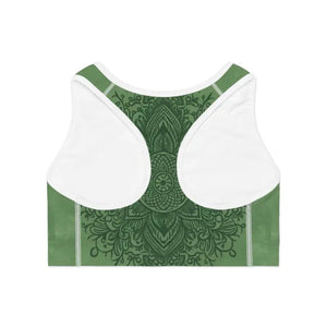 Green Sports Bra High Performance Bold Fashion Style - Dipaliz - Bras