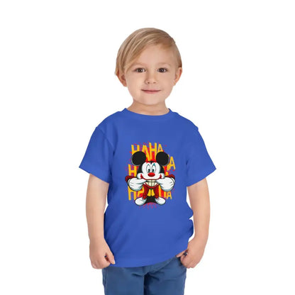 Funky Mouse Short Sleeve Tee for Toddlers - Ultimate Cool Vibes! - True Royal / 2t Kids Clothes