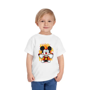 Short Sleeve Tee Mouse with Teeth Cool Kids Style - Dipaliz - White / 2t - Baby & Toddler Clothing