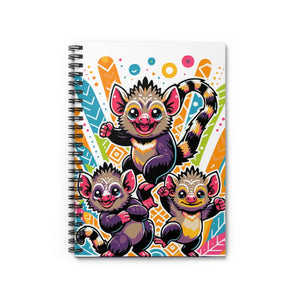Vibrant Ruled Line Notebook - Funny Animals Creative Style - Dipaliz - Notebooks & Notepads