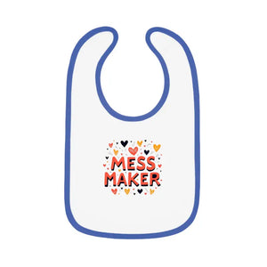 Adorable Baby Bib - Playful Style Messy Mealtimes - Dipaliz - White/royal / one Size - Bibs