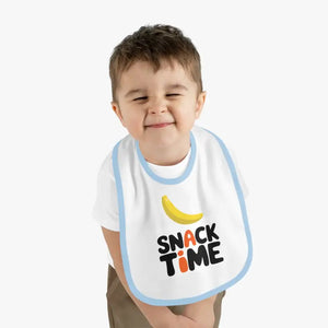 Snack Time Baby Bib Tee - Mess Free Meals - Dipaliz - Bibs