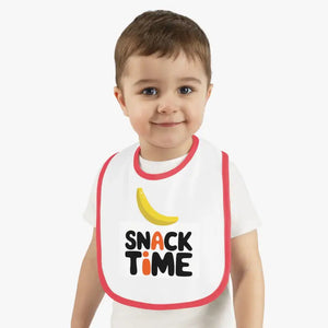 Snack Time Baby Bib Tee - Mess Free Meals - Dipaliz - Bibs
