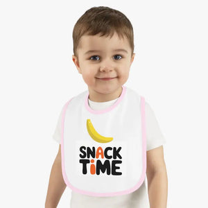 Snack Time Baby Bib Tee - Mess Free Meals - Dipaliz - Bibs