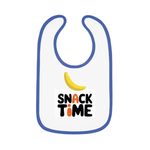 Snack Time Baby Bib Tee - Mess Free Meals - Dipaliz - White/royal / one Size - Bibs