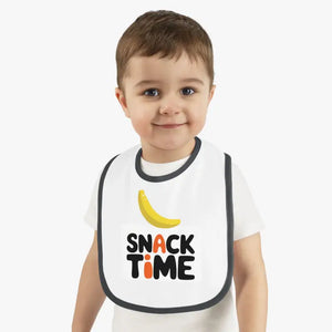 Snack Time Baby Bib Tee - Mess Free Meals - Dipaliz - Bibs