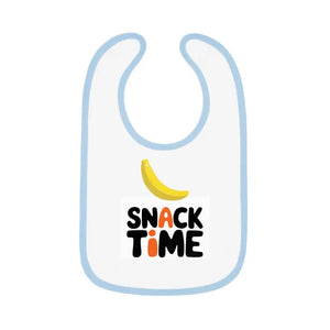 Snack Time Baby Bib Tee - Mess Free Meals - Dipaliz - White/light Blue / one Size - Bibs