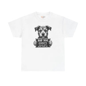 Playful Mischievous Pup Heavy Cotton Tee - Dipaliz - T-shirts - s