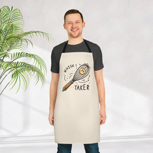 Funny Baking Apron Whisk Taker Design 5 Color Straps Dipaliz - one Size / Black - Aprons