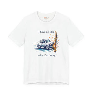 Funny Vintage Crash Graphic Cotton Tee - Dipaliz - T-shirts - s